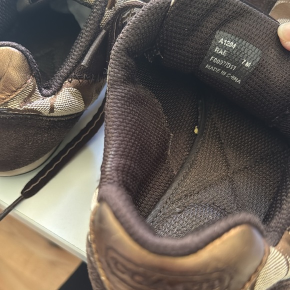 Coach logo brown shoes snickers 7 - Picture 7 of 10